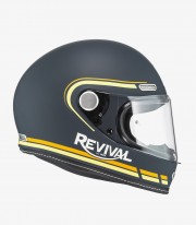 NZI Revival Dark Blue & Matte Orange Full Face Helmet