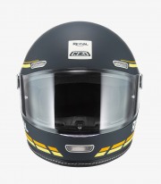 NZI Revival Dark Blue & Matte Orange Full Face Helmet