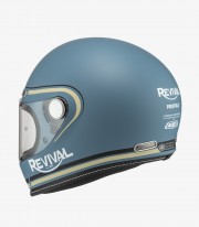 Casco Integral NZI Revival Azul y Negro Mate