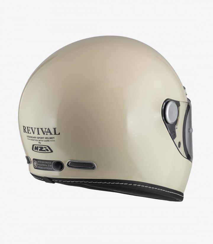 Casco Integral NZI Revival Blanco Hueso