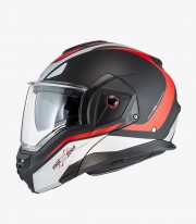 Casco Modular NZI Fastback Duo Summum Negro y Rojo Mate