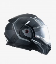 Casco Modular NZI Fastback Duo Shadow Negro, Antracita y Plata Mate