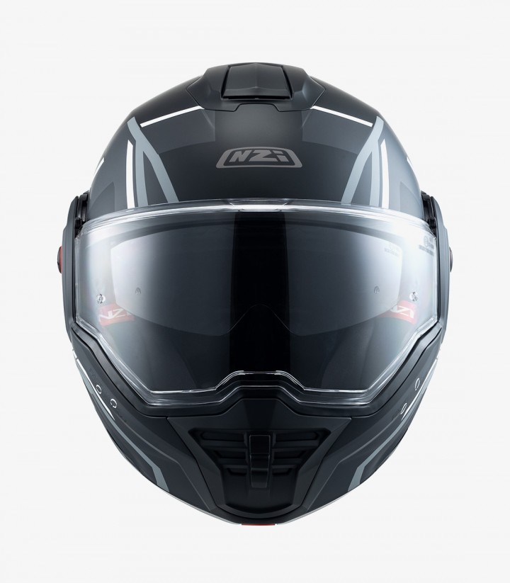 Casco Modular NZI Fastback Duo Shadow Negro, Antracita y Plata Mate