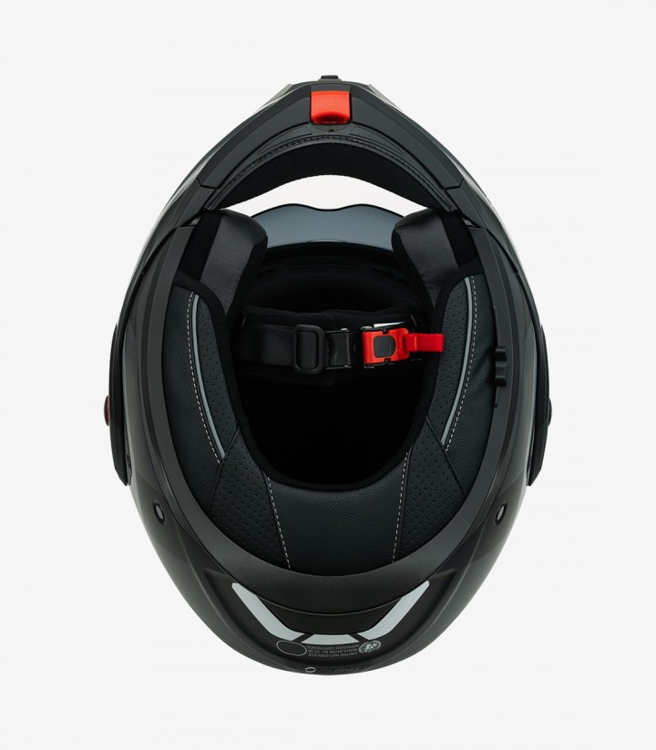 Klapphelm NZI Fastback Duo Shadow Schwarz, Anthrazit und Mattsilber