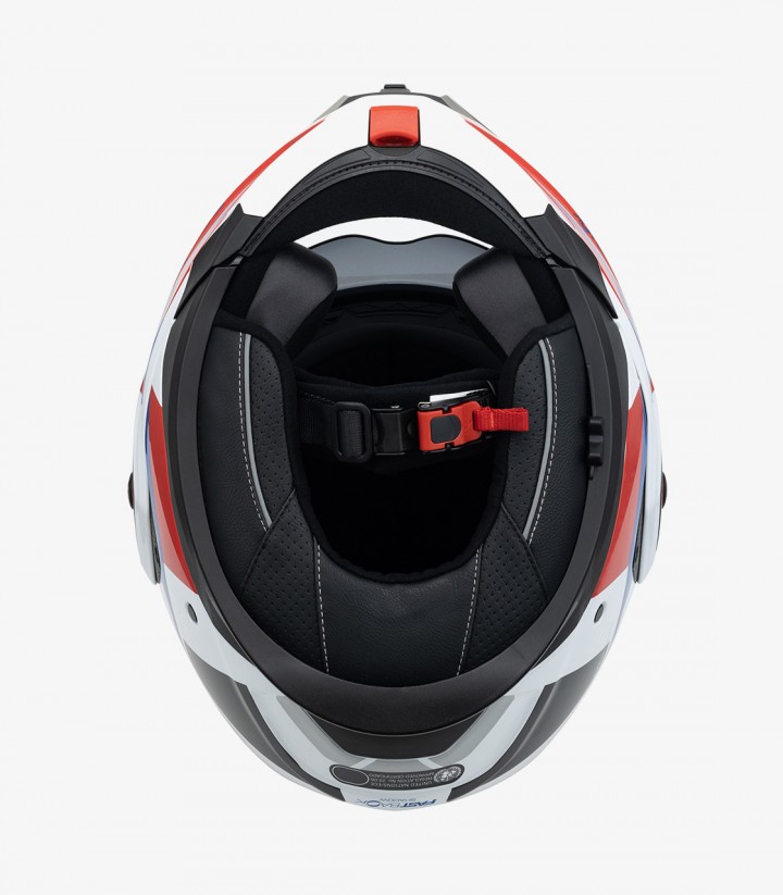 Casco Modular NZI Fastback Duo Shadow Blanco, Rojo y Azul
