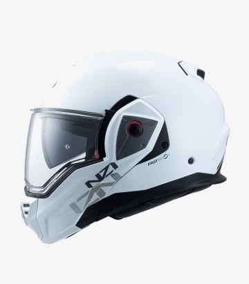 NZI Fastback Duo Solid White Modular Helmet