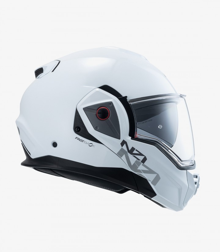 NZI Fastback Duo Solid White Modular Helmet