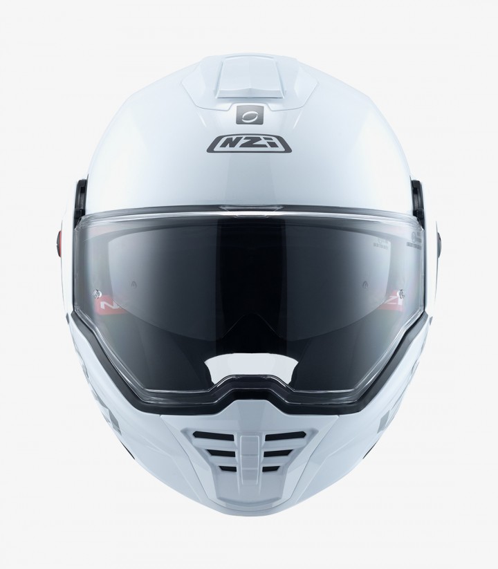 NZI Fastback Duo Solid White Modular Helmet