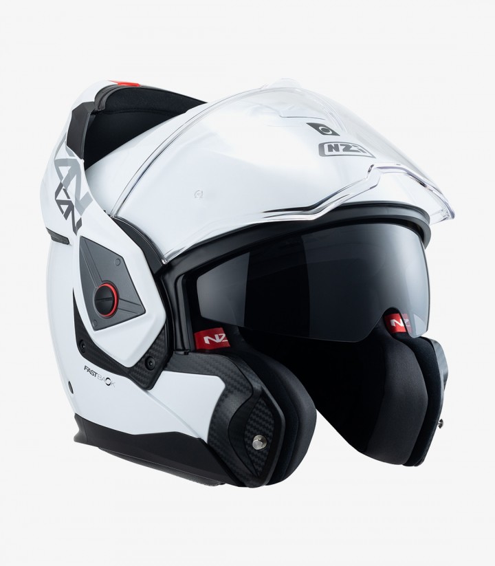NZI Fastback Duo Solid White Modular Helmet