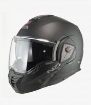 NZI Fastback Duo Solid Matte Black Modular Helmet