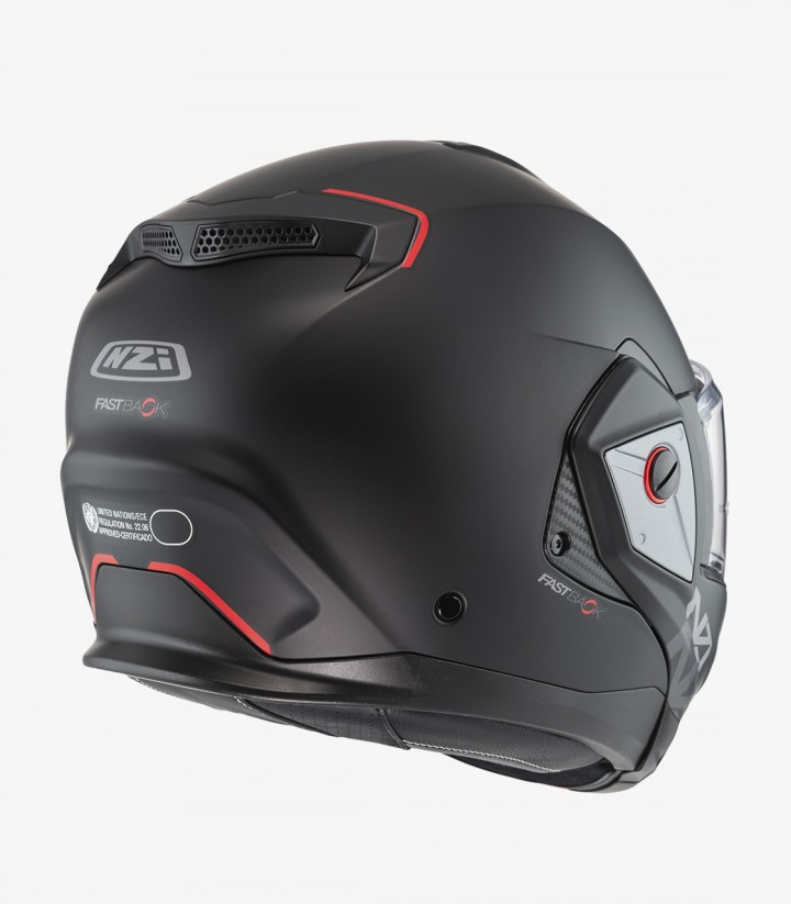 Klapphelm NZI Fastback Duo Solid Mattschwarz