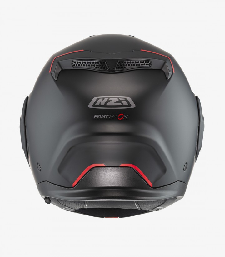 NZI Fastback Duo Solid Matte Black Modular Helmet