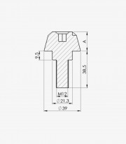 Puig Short Bar Ends in Black for BMW F800 R