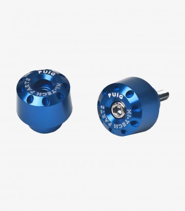 Puig Short Bar Ends in Blue for BMW F800 R