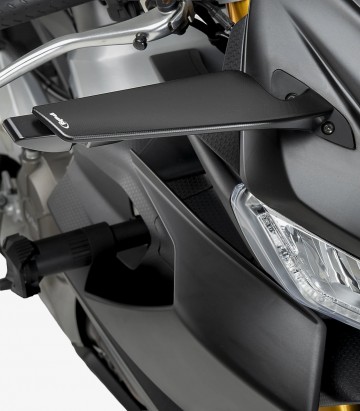 Puig Aileron Mirrors in Black for Aprilia RS 660 (21-26), RS 660 Factory (25-26) 22622N+22623N