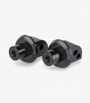 Puig pilot and passenger side footrest adapters set 22364N for Voge 900DSX (24-25)