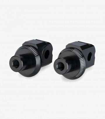 Puig pilot and passenger side footrest adapters set 22640N for Zontes 703F-21 (24-25)