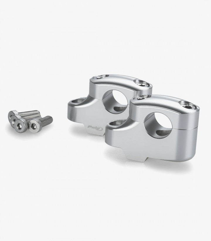 Torretas Pullback Puig 21811P BMW F750/800GS (18-25) Plateadas 21811P