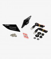 Puig Mirror Covers with TAB Turn Signal in Black for Ducati Panigale V2, Panigale V4 / V4S / V4R / SP2 (18-24) 22046N