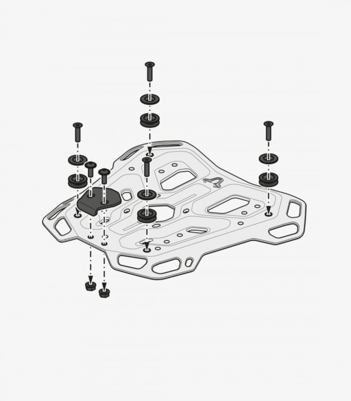 Portaequipajes SW-MOTECH Adventure-Rack para Yamaha Ténéré 700 (19-24) GPT.06.799.19000/B GPT.06.799.19000/B