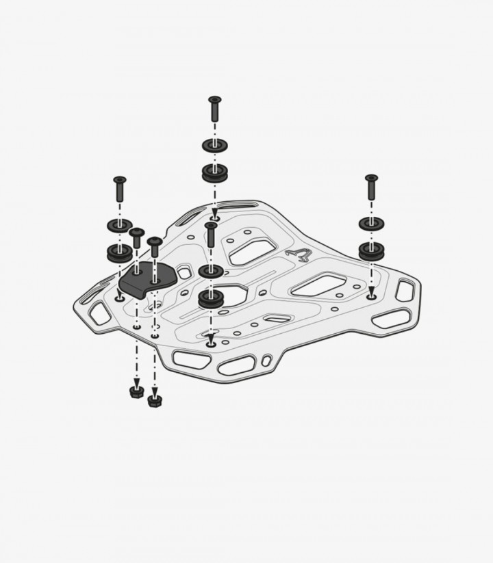 Portaequipajes SW-MOTECH Adventure-Rack para Yamaha Tracer 9 / GT (20-24), Tracer 9 GT+ (22-24) GPT.06.921.19000/B GPT.06.921...