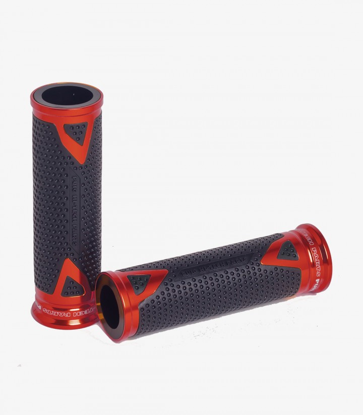 Puños de moto Radikal 123mm color Rojo de Puig 8191R