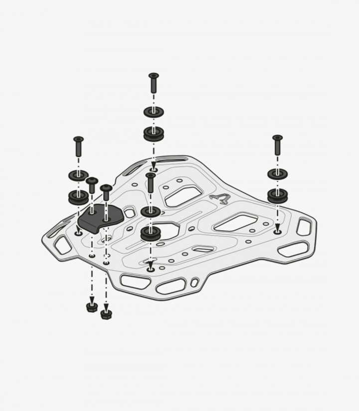 Portaequipajes SW-MOTECH Adventure-Rack para Kawasaki KLR 650 (22), KLR 650 S (23) GPT.08.990.19000/B GPT.08.990.19000/B
