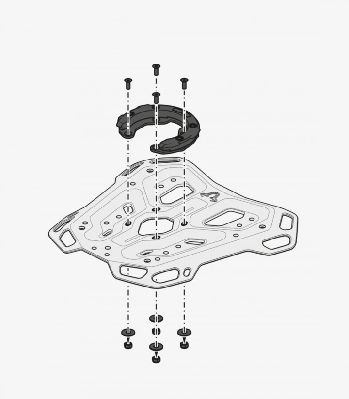 Portaequipajes SW-MOTECH Adventure-Rack para Moto-Guzzi V85 TT / Travel (19-23) GPT.17.925.19000/B GPT.17.925.19000/B
