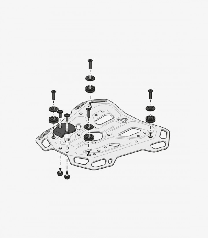 Gepäckträger SW-MOTECH Adventure-Rack für Ducati Multistrada V4 (20-24) GPT.22.822.19001/B