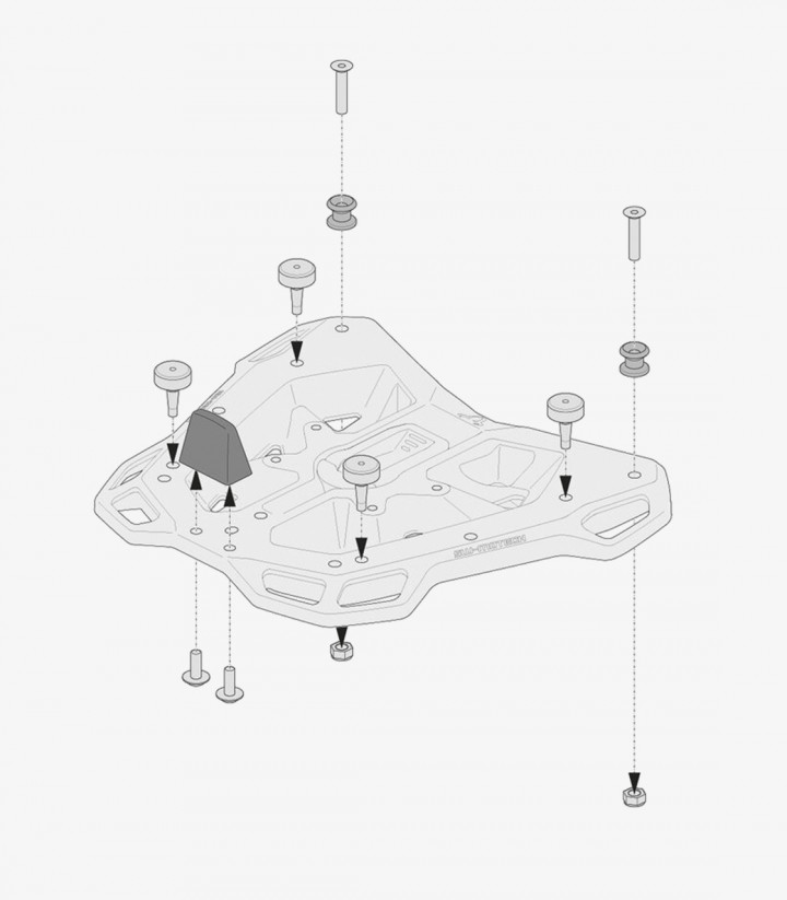 Adaptador Portaequipaje Adventure-Rack para Maletas SHAD SH GPT.00.152.35700/B SW-MOTECH