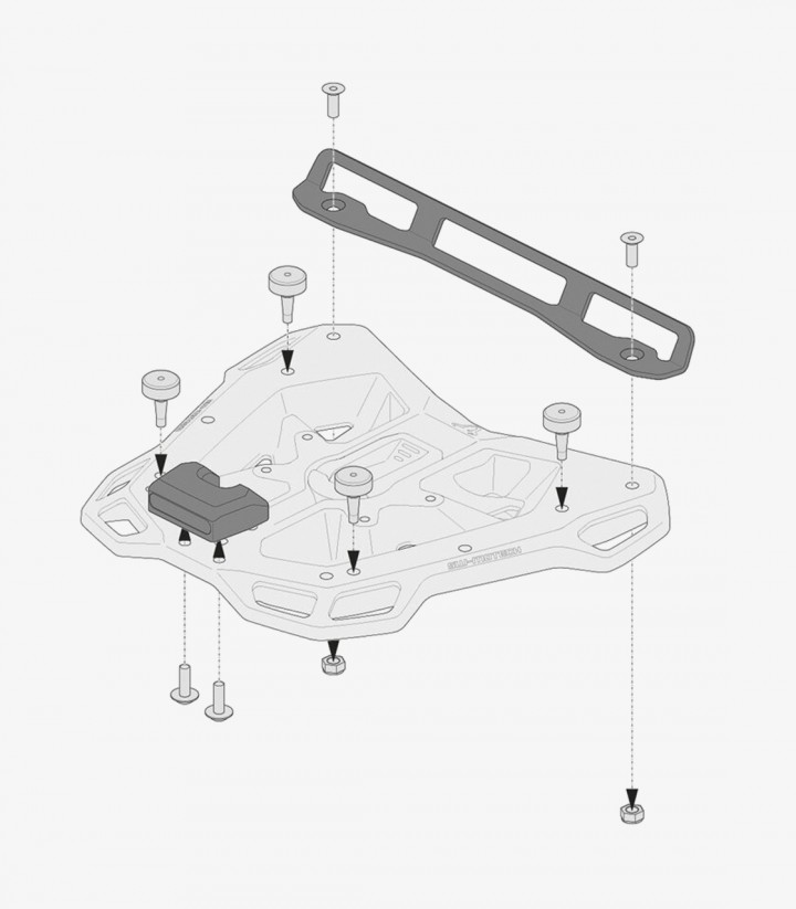 Adaptador Portaequipaje Adventure-Rack para Maletas SHAD SH/X/Terra GPT.00.152.35800/B SW-MOTECH