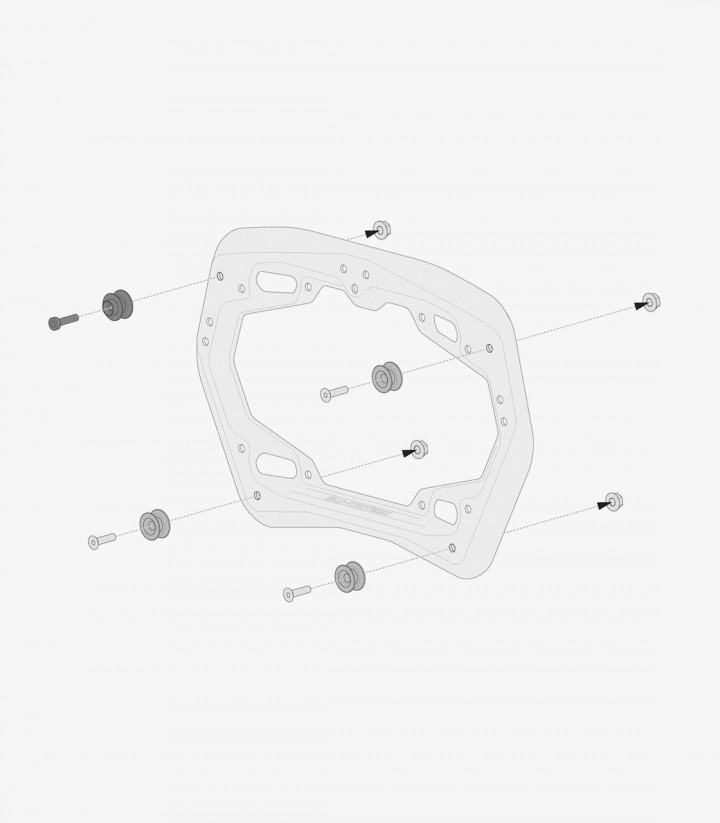 Seitenträger-Adapter PRO für AERO ABS Koffer KFT.00.152.35200 SW-MOTECH