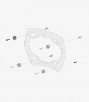 Adaptadores Soportes Laterales PRO para Maletas AERO ABS KFT.00.152.35200 SW-MOTECH