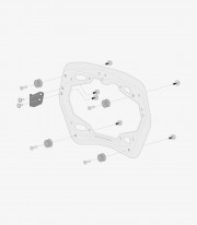SW-MOTECH PRO Side Carrier Adapters for TRAX ADV Cases KFT.00.152.35100