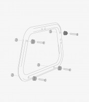 SW-MOTECH EVO Side Carrier Adapters for AERO ABS Cases KFT.00.152.22500/B
