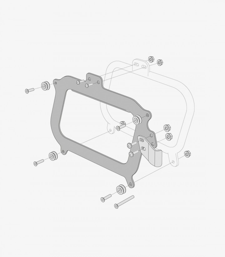 Adaptadores Soportes Laterales Givi para Maletas TRAX ADV KFT.00.152.10700/B SW-MOTECH