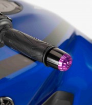 Puig Thruster 22096N+9420L Bar Ends in Purple for Yamaha MT-09 (24-25)