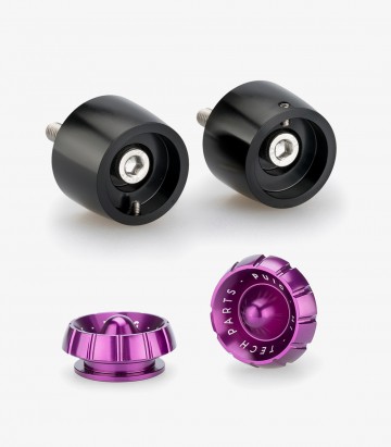 Contrapesos Thruster 20721N+9420L Puig color Lila para Ducati Monster 937 (21-25)