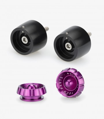 Puig Thruster 20612N+9420L Bar Ends in Purple for Aprilia RS 457/660 (21-25)
