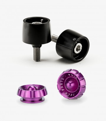 Contrapesos Thruster 9876N+9420L Puig color Lila para Yamaha MT-07 Tracer, Tracer 7/700/GT