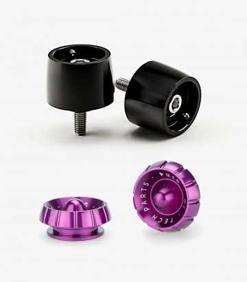 Puig Lenkerendgewichte Thruster 9874N+9420L in Lila für Yamaha YZF-R1/R1 Race (15-26), YZF-R6/R6 Race (17,21-24), YZF-R7 (22-26)