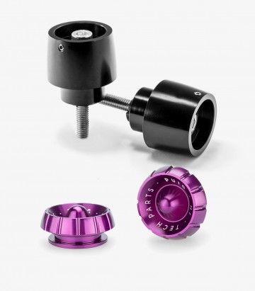 Puig Lenkerendgewichte Thruster 9410N+9420L in Lila für several Honda models