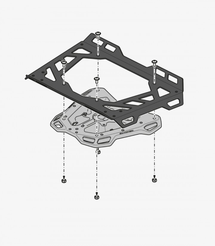 Portaequipajes SW-MOTECH Street-Rack para Suzuki GSX-8T/TT (25) GPT.05.031.16000/B GPT.05.031.16000/B
