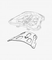 SW-MOTECH Street-Rack Luggage Rack for BMW R1200R / RS (14-18), R1250R (18-19), R1250RS (18-22) GPT.07.573.16000/B GPT.07.573...