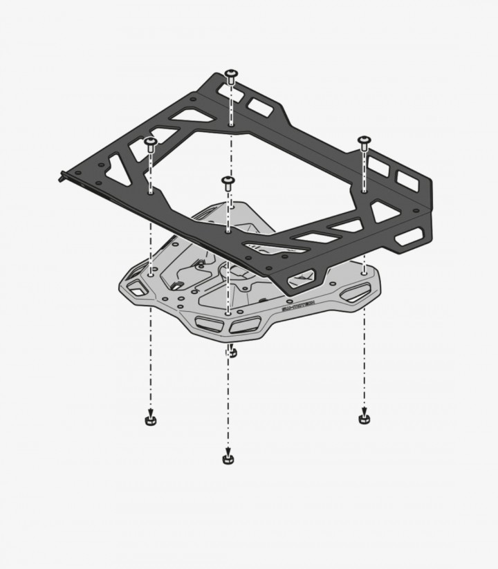 Portaequipajes SW-MOTECH Street-Rack para Ducati Multistrada 950 (16-18), Multistrada 1260 (17-21), Multistrada V2 (21-24) GP...
