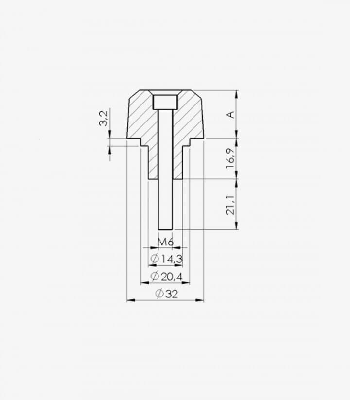 Contrapesos Cortos Puig color Plata para Kawasaki Ninja 650, Ninja H2 SX, Versys-X 300, Z650