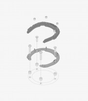 SW-MOTECH PRO Tank Ring for Suzuki V-Strom 1000 (14-19), V-Strom 1050 (19-20), V-Strom 800, GSX-8S/R (22), GSX-S1000GX (23), ...