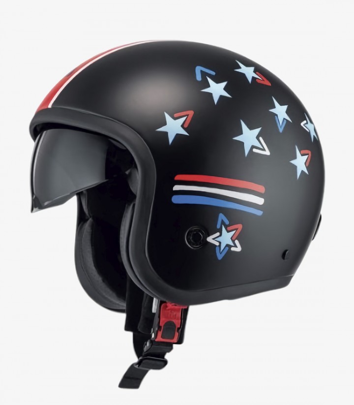 Casco Jet NZI Hopper Peter Negro Mate