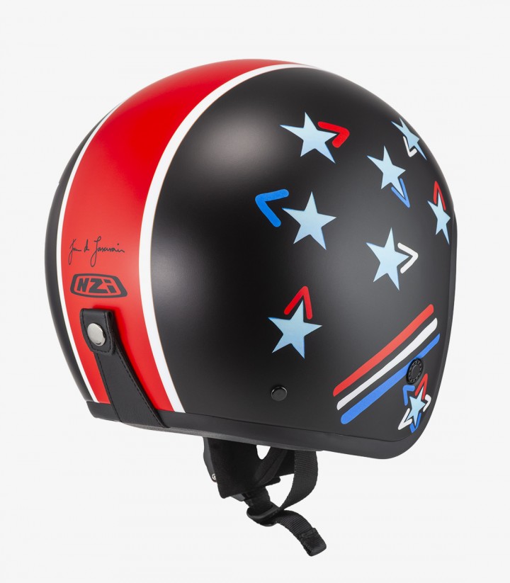 Casco Jet NZI Hopper Peter Negro Mate