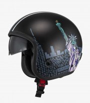 NZI Hopper Libertad Matte Black Open Face Helmet